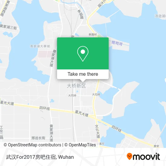 武汉For2017房吧住宿 map