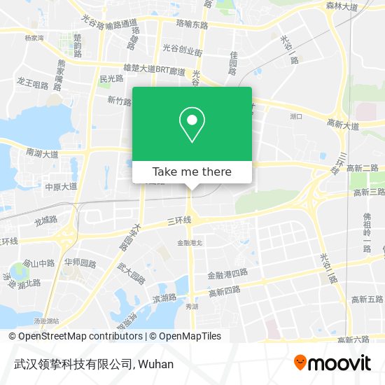 武汉领挚科技有限公司 map