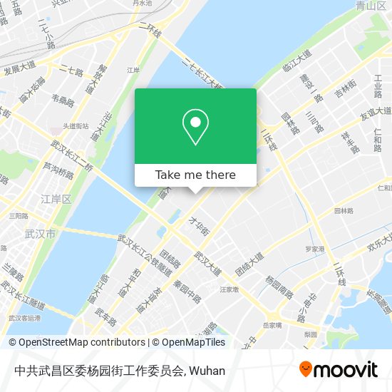 中共武昌区委杨园街工作委员会 map