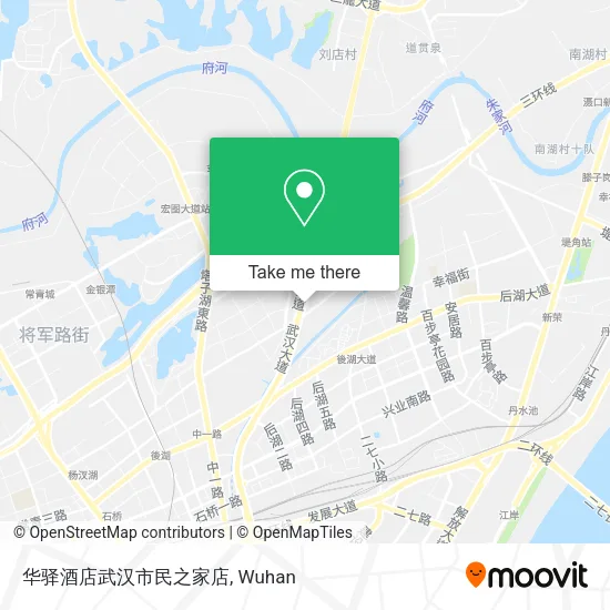 华驿酒店武汉市民之家店 map
