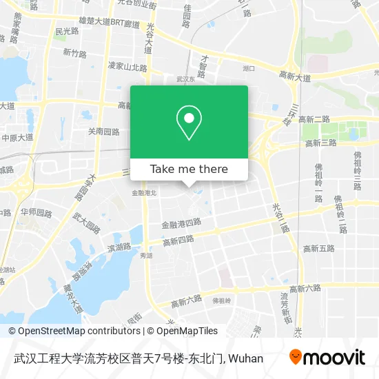 武汉工程大学流芳校区普天7号楼-东北门 map