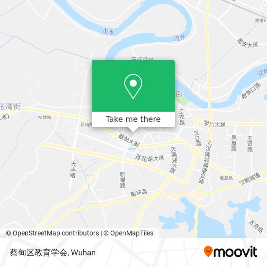 蔡甸区教育学会 map