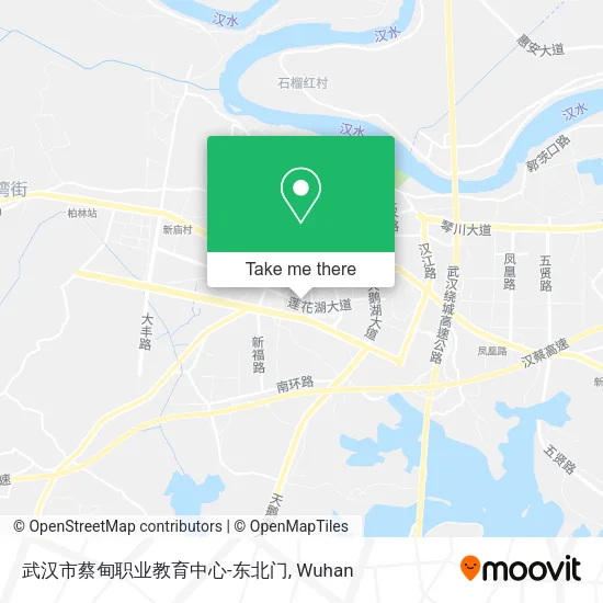 武汉市蔡甸职业教育中心-东北门 map