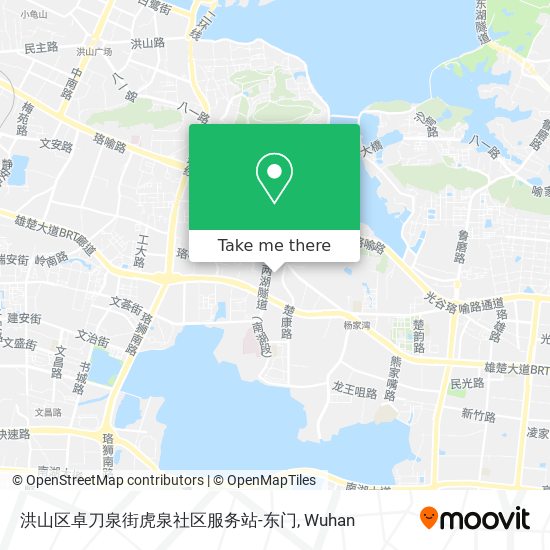 洪山区卓刀泉街虎泉社区服务站-东门 map
