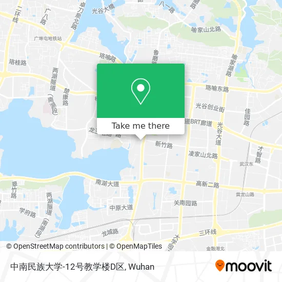 中南民族大学-12号教学楼D区 map