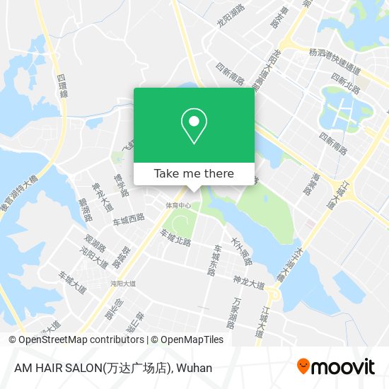 AM HAIR SALON(万达广场店) map