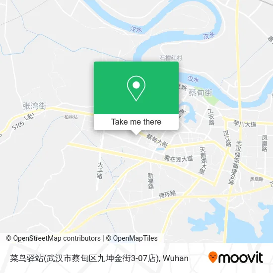 菜鸟驿站(武汉市蔡甸区九坤金街3-07店) map