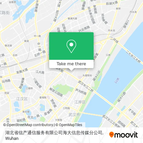 湖北省信产通信服务有限公司海大信息传媒分公司 map