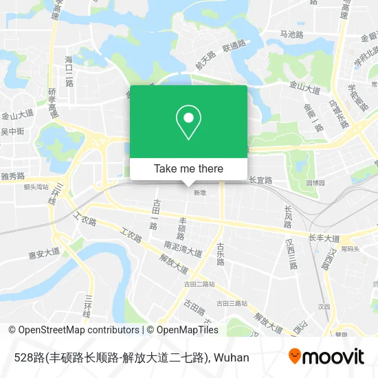 528路(丰硕路长顺路-解放大道二七路) map