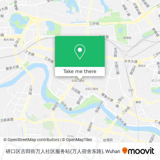 硚口区古田街万人社区服务站(万人宿舍东路) map