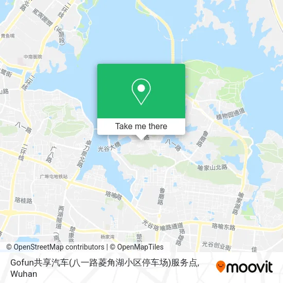 Gofun共享汽车(八一路菱角湖小区停车场)服务点 map