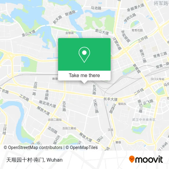 天顺园十村-南门 map