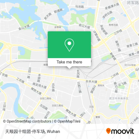 天顺园十组团-停车场 map