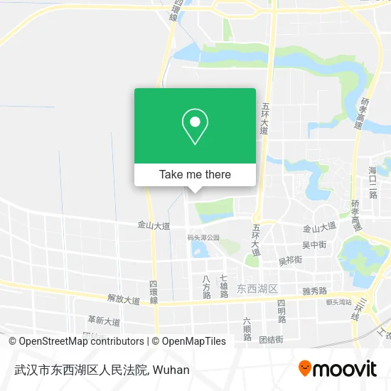 武汉市东西湖区人民法院 map