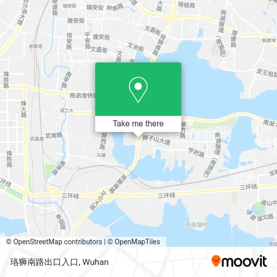 珞狮南路出口入口 map