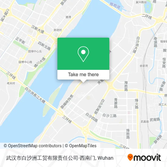 武汉市白沙洲工贸有限责任公司-西南门 map