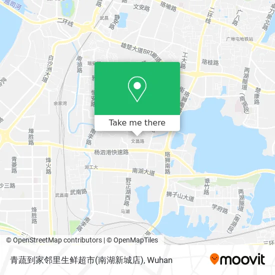 青蔬到家邻里生鲜超市(南湖新城店) map