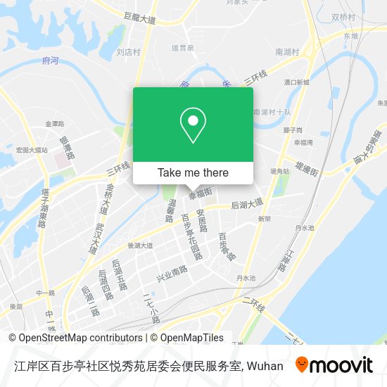 江岸区百步亭社区悦秀苑居委会便民服务室 map