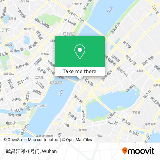 武昌江滩-1号门 map