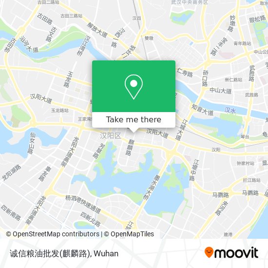 诚信粮油批发(麒麟路) map