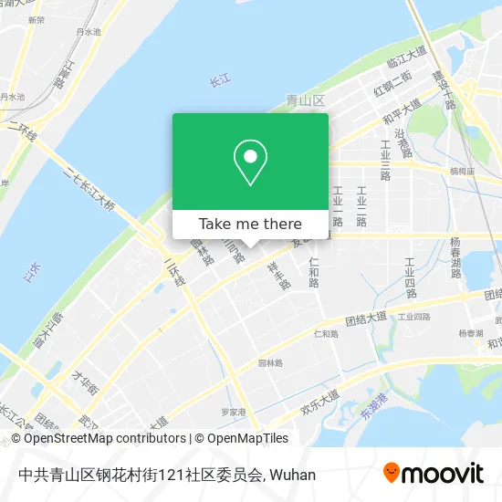 中共青山区钢花村街121社区委员会 map