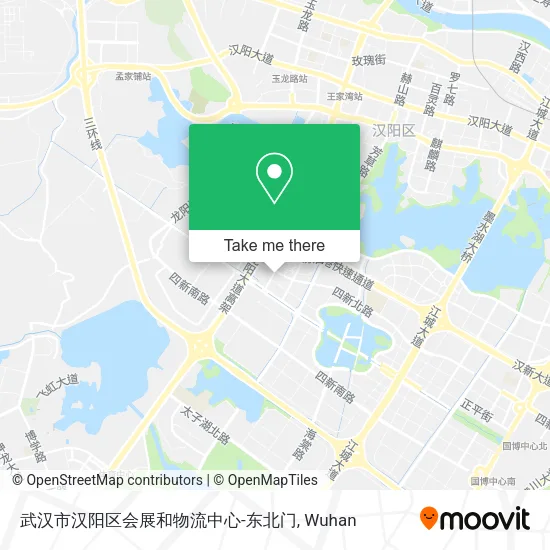 武汉市汉阳区会展和物流中心-东北门 map