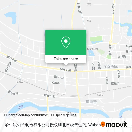 哈尔滨轴承制造有限公司授权湖北市级代理商 map