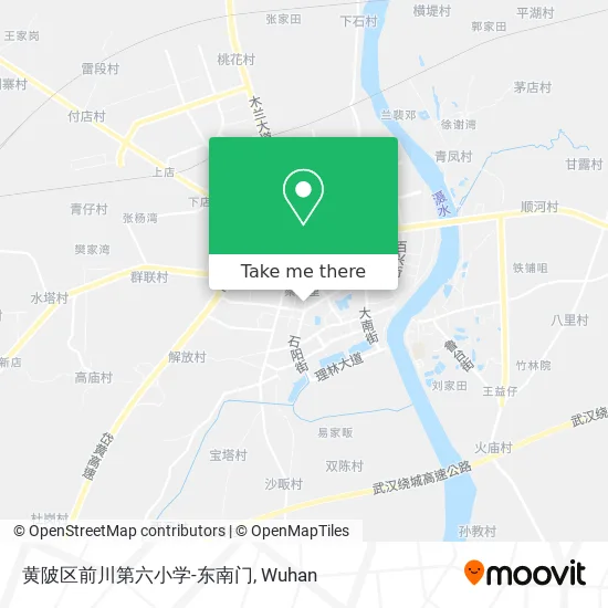 黄陂区前川第六小学-东南门 map