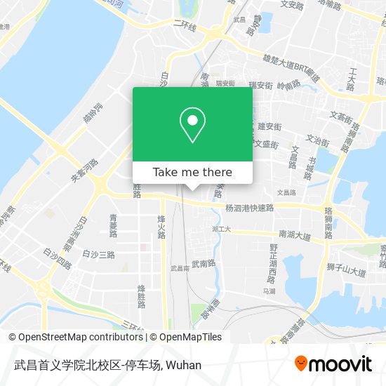 武昌首义学院北校区-停车场 map