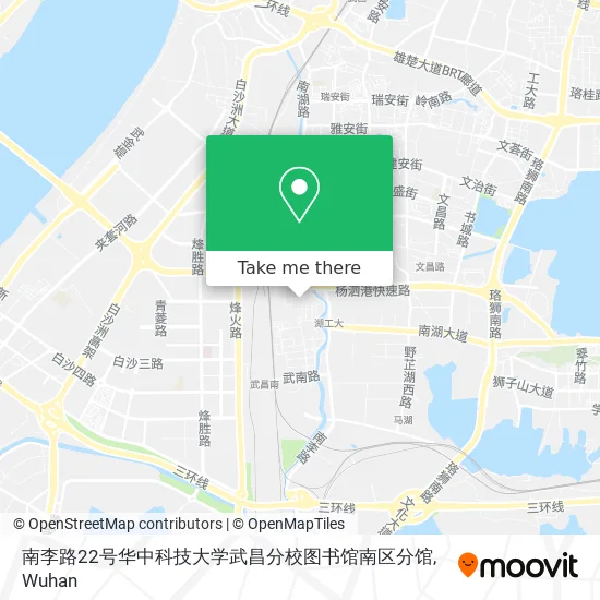 南李路22号华中科技大学武昌分校图书馆南区分馆 map