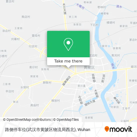 路侧停车位(武汉市黄陂区物流局西北) map