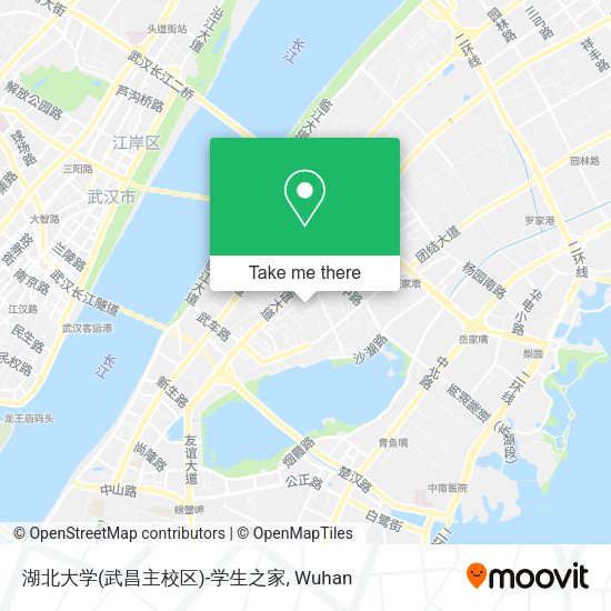 湖北大学(武昌主校区)-学生之家 map