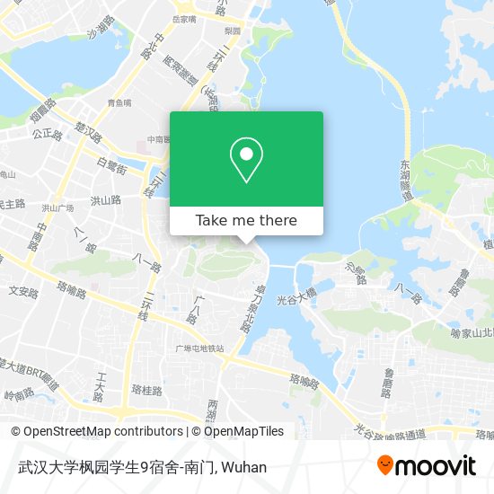 武汉大学枫园学生9宿舍-南门 map