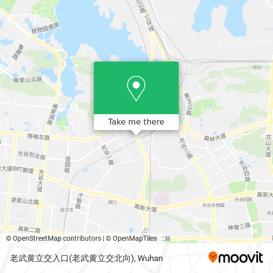 老武黄立交入口(老武黄立交北向) map