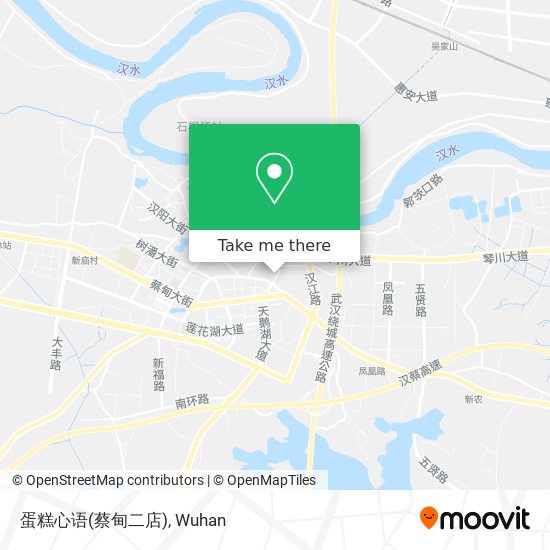 蛋糕心语(蔡甸二店) map