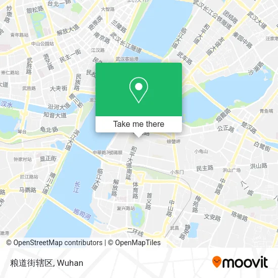 粮道街辖区 map