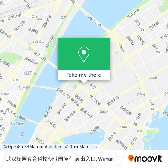 武汉杨园教育科技创业园停车场-出入口 map