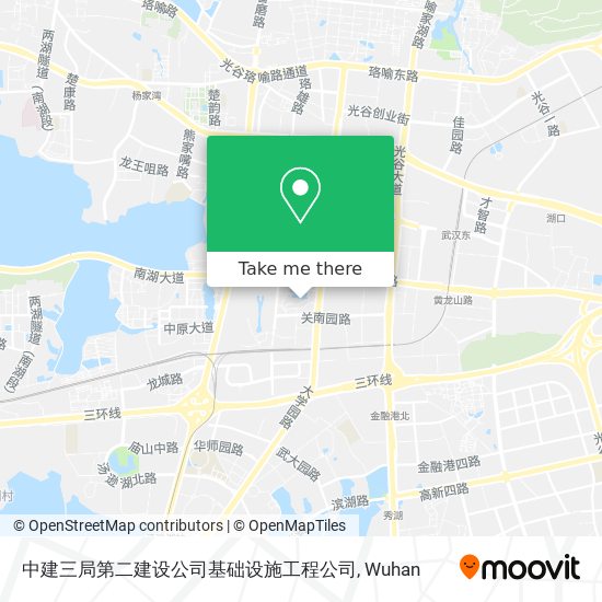 中建三局第二建设公司基础设施工程公司 map