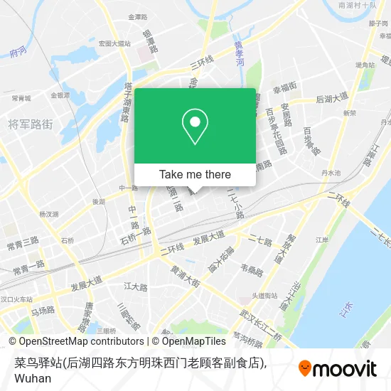菜鸟驿站(后湖四路东方明珠西门老顾客副食店) map