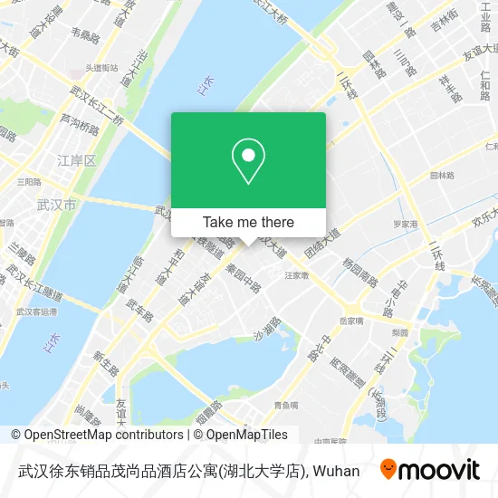 武汉徐东销品茂尚品酒店公寓(湖北大学店) map