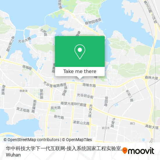 华中科技大学下一代互联网-接入系统国家工程实验室 map