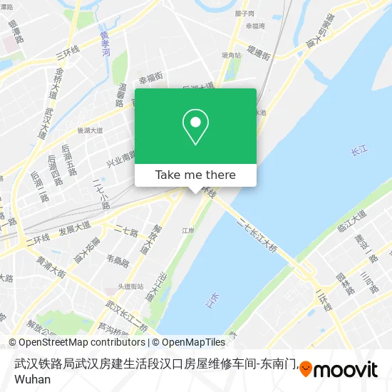 武汉铁路局武汉房建生活段汉口房屋维修车间-东南门 map