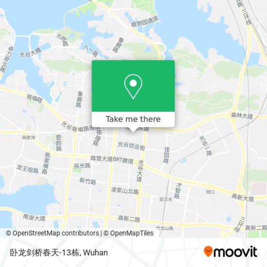 卧龙剑桥春天-13栋 map