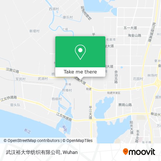 武汉裕大华纺织有限公司 map