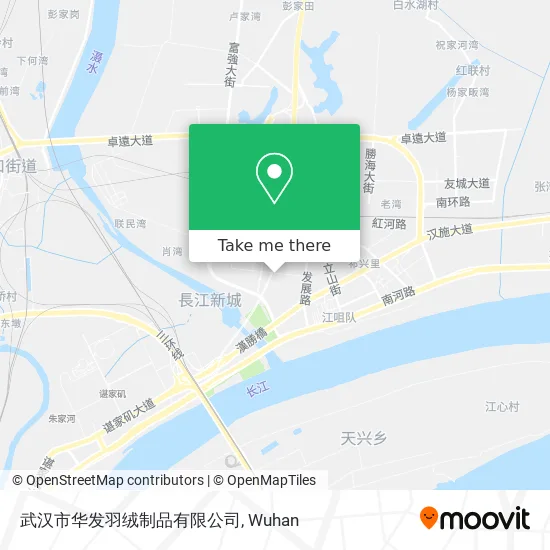 武汉市华发羽绒制品有限公司 map