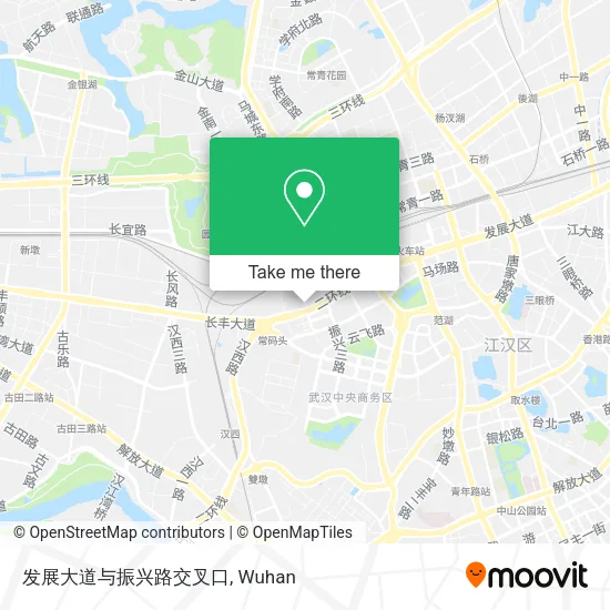 发展大道与振兴路交叉口 map