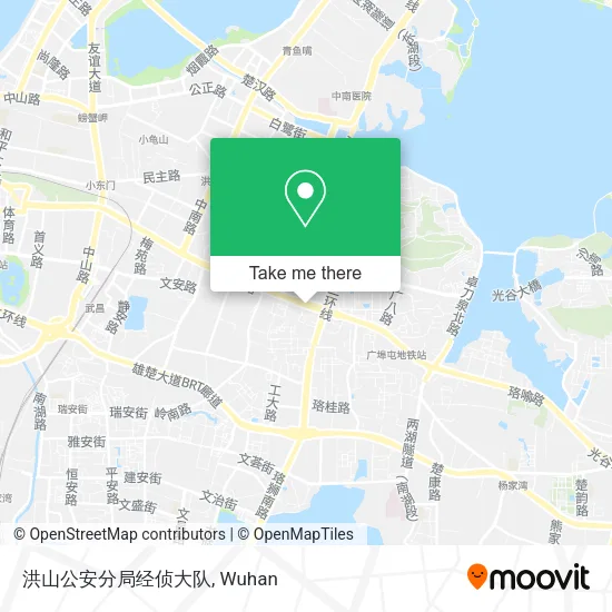洪山公安分局经侦大队 map