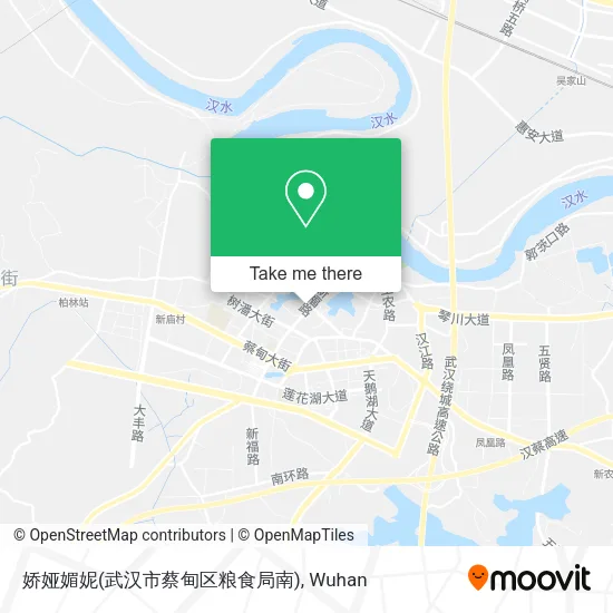 娇娅媚妮(武汉市蔡甸区粮食局南) map