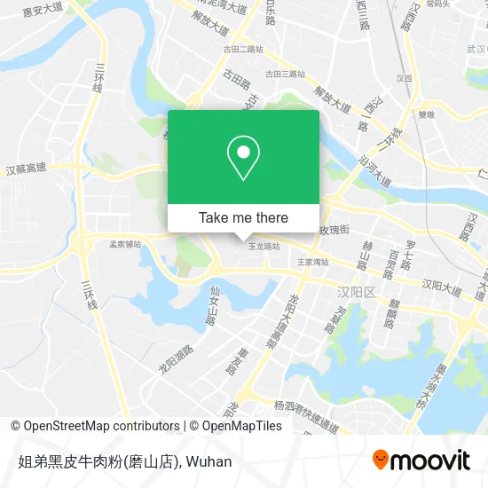 姐弟黑皮牛肉粉(磨山店) map