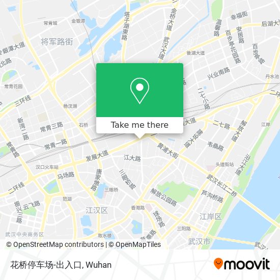 花桥停车场-出入口 map